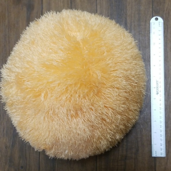 Orange Soft Fuzzy Pillow - Picture 2 of 3